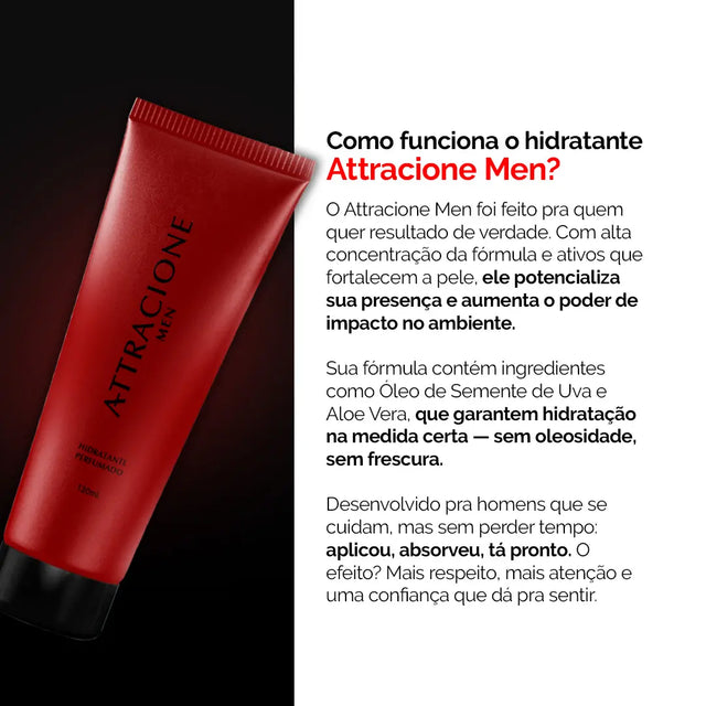 Kit Perfume Attracione Men + Hidratante