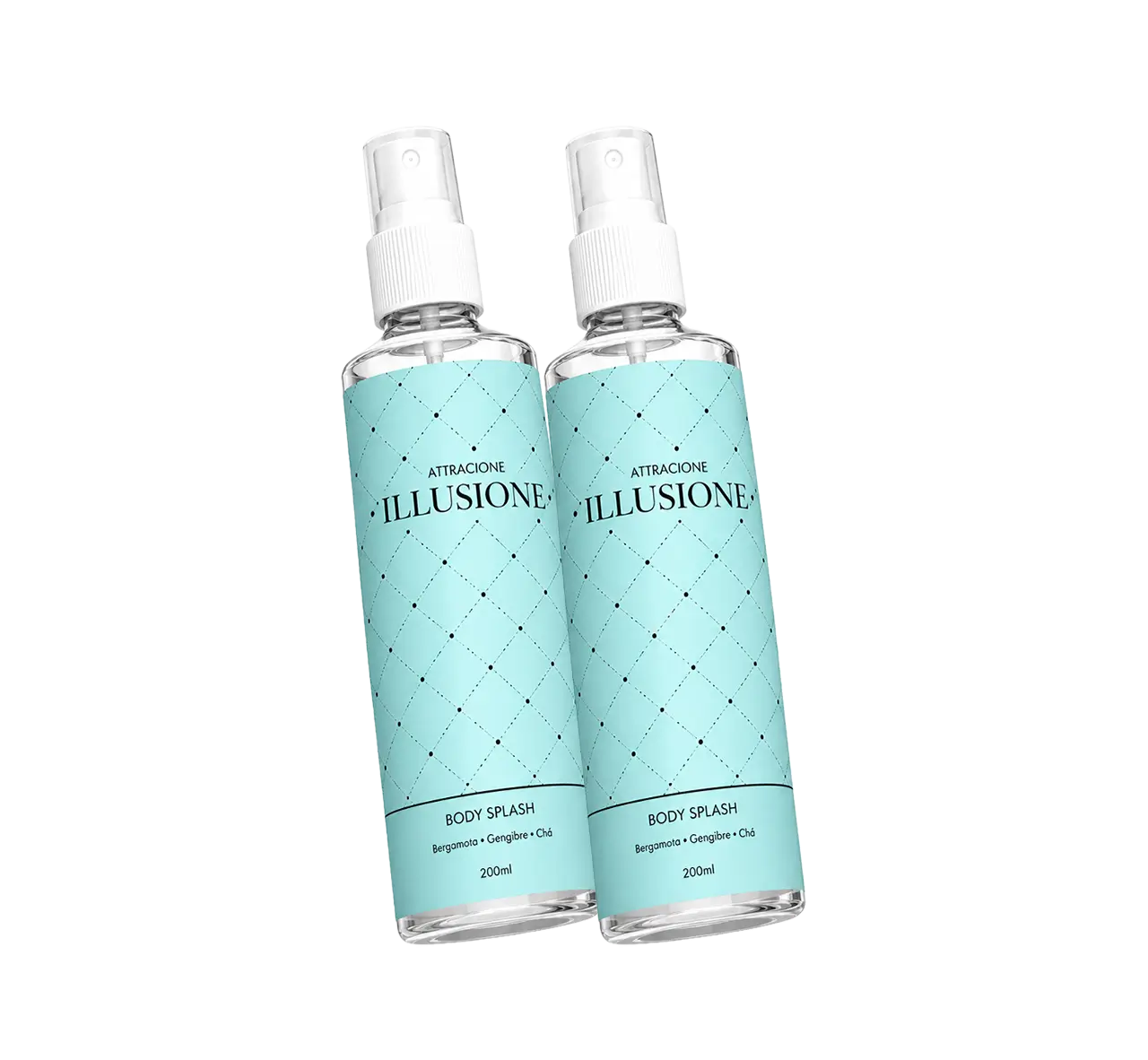 Body Splash Illusione 200ml - Frescor Cítrico Refrescante, Leve e Ideal para o Dia a Dia