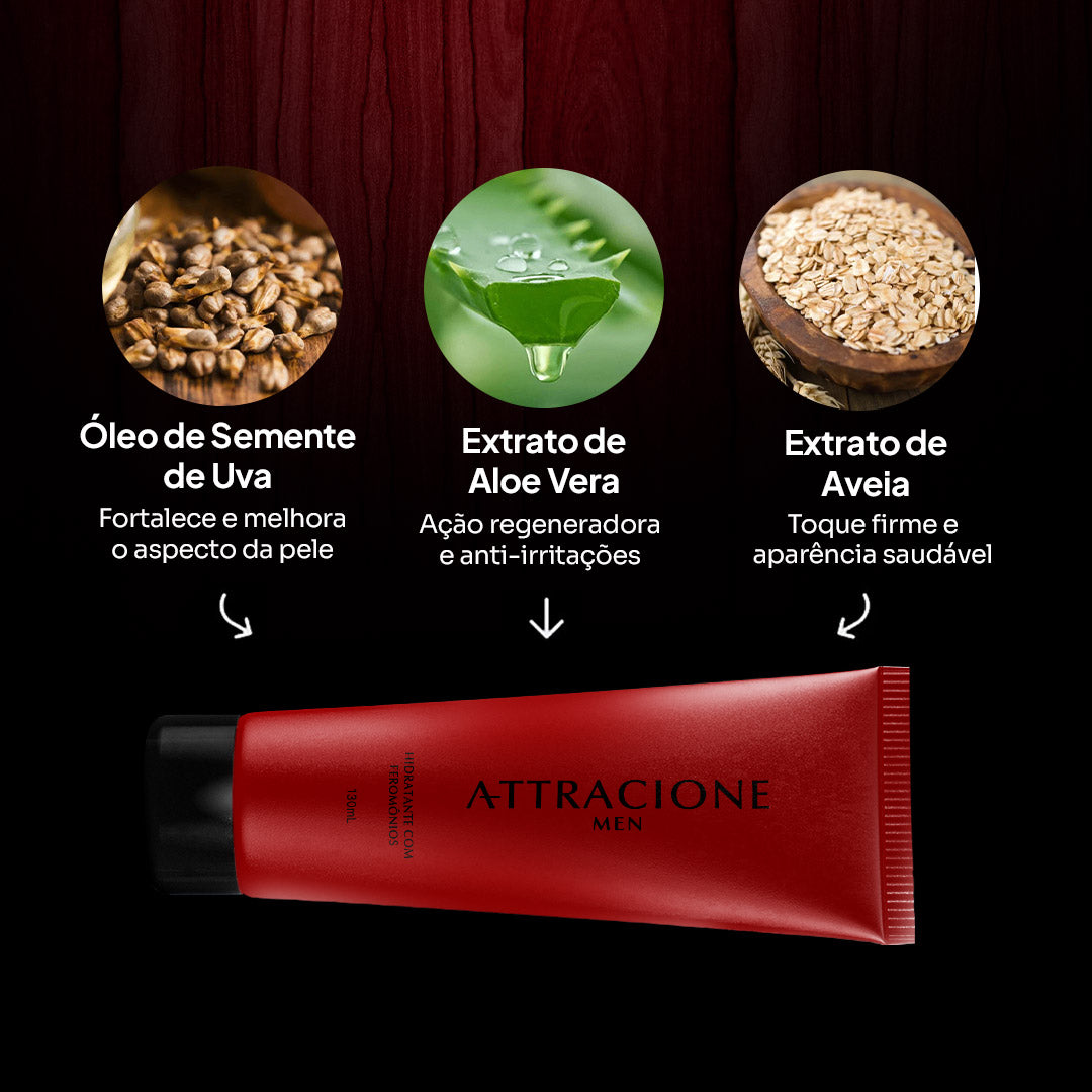 Hidratante Perfumado PT Attracione Men com Feromonas