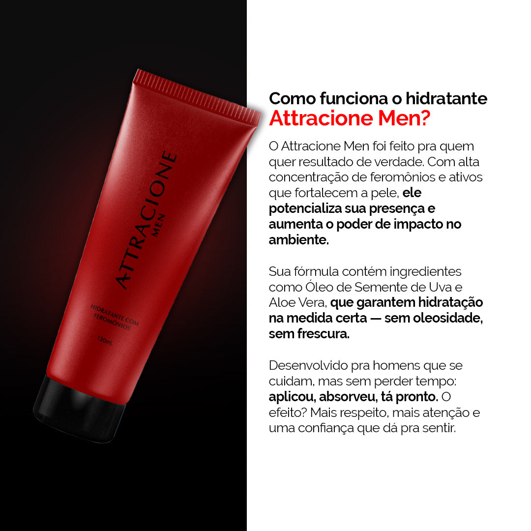 Hidratante Perfumado PT Attracione Men com Feromonas