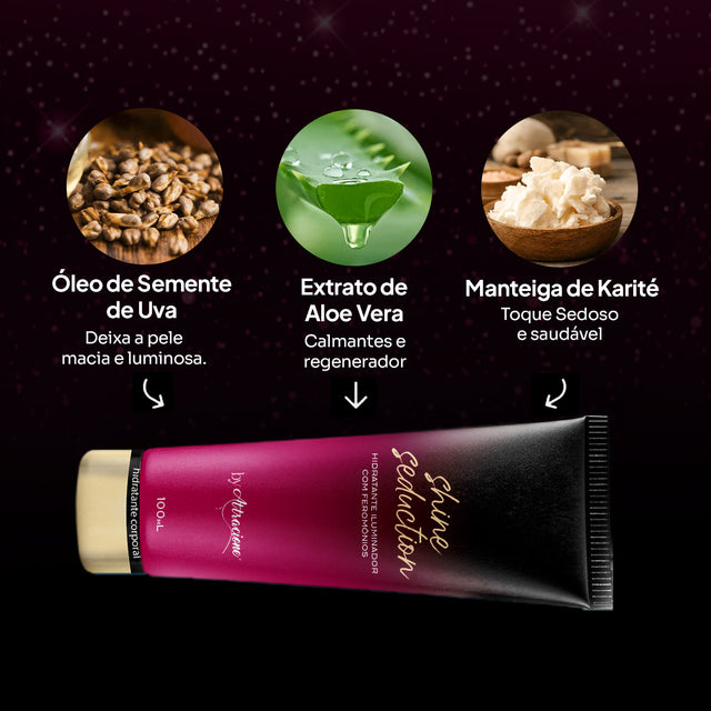 Hidratante Shine Seduction - Iluminador + Feromônios - By Attracione