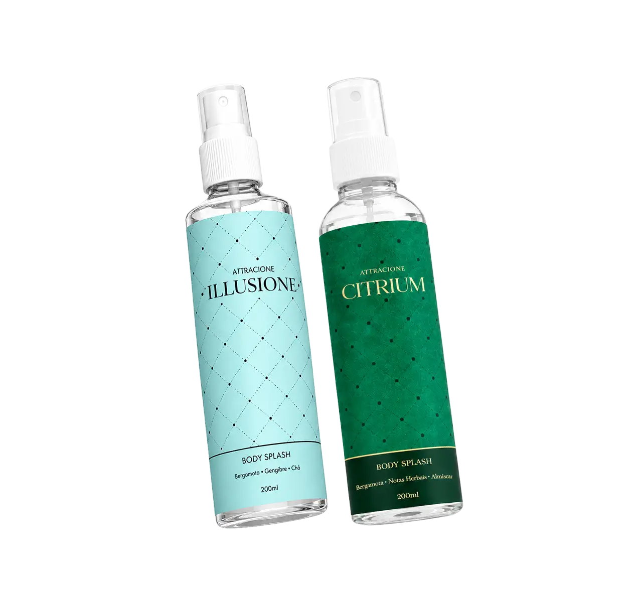 Kit Body Splash Citrium + Illusione 200ml - Fragrâncias Cítricas Refrescantes, Leves e Ideais para o Dia a Dia