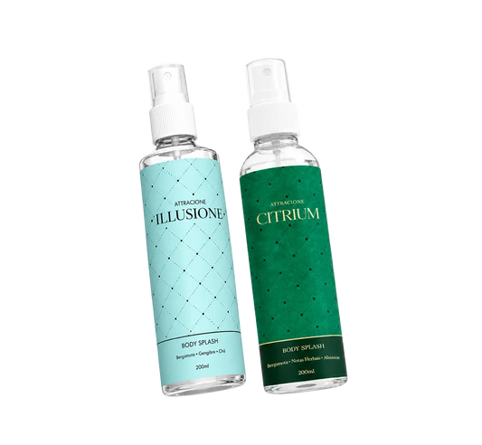 Kit Body Splash Citrium + Illusione 200ml - Fragrâncias Cítricas Refrescantes, Leves e Ideais para o Dia a Dia