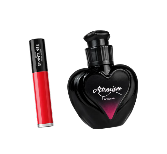 Kit: Perfume Attraciione + Gloss Lip Intense