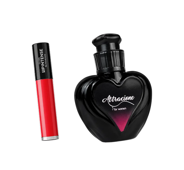 Kit: Perfume Attracione + Gloss Lip Intense