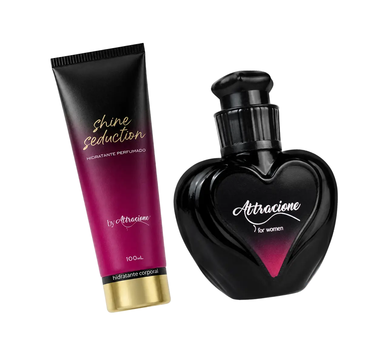 Kit Perfume Attracione + Hidratante Shine Seduction
