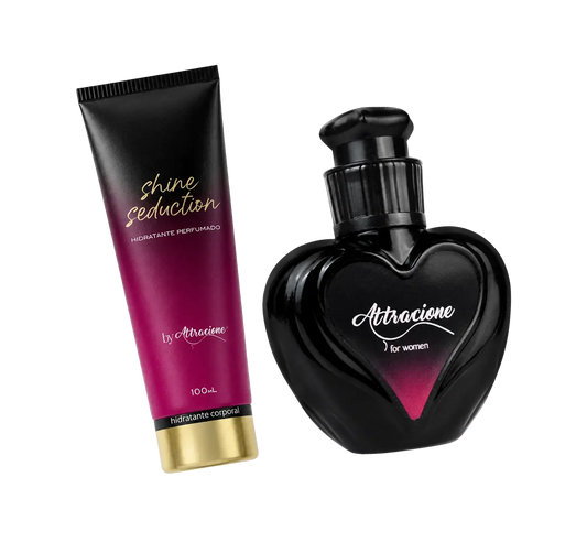 Kit Perfume Attracione + Hidratante Shine Seduction