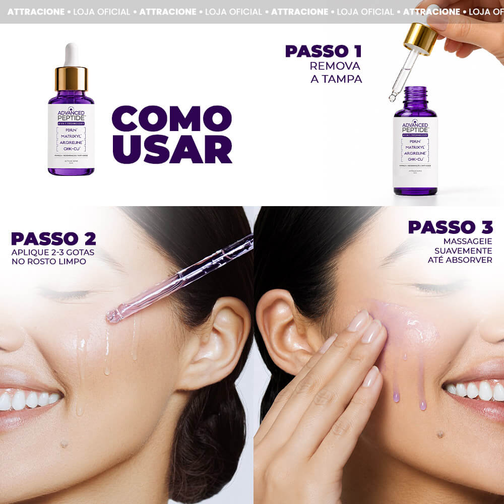 Advanced Peptide - Sérum Facial Anti-Idade com PDRN, Matrixyl, Argireline e GHK-Cu