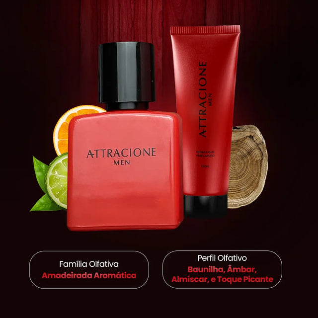 Kit Perfume Attracione Men + Hidratante