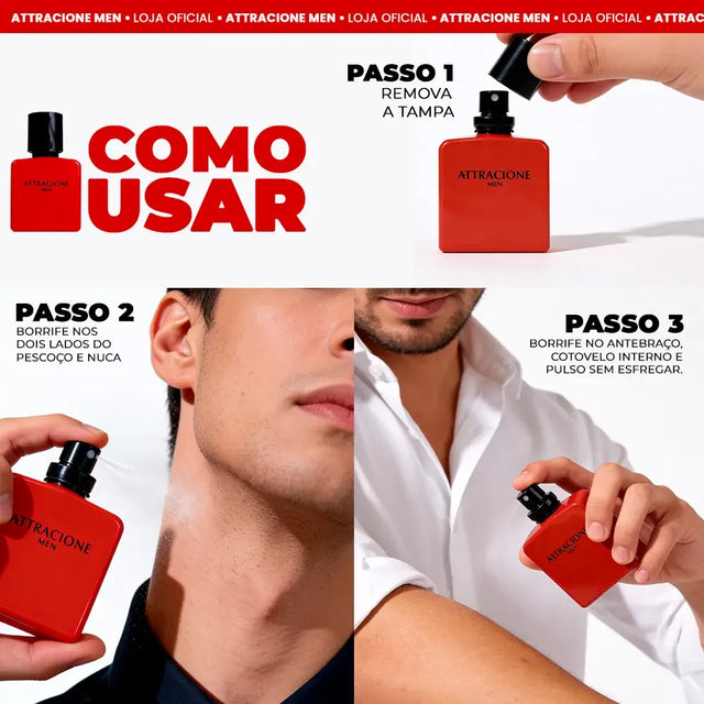 Attracione Men (Perfume Masculino com Feromônios Ativados)